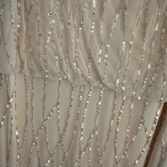 Pink Beaded Bridesmaid Black Tie Wedding Prom Formal Dress - Picture 2 of 6